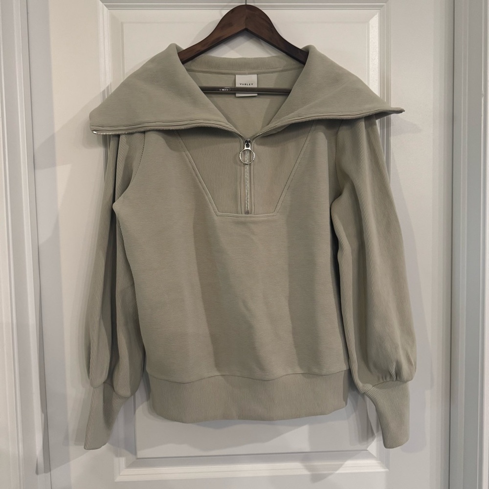 Varley Vine Half Zip Pullover in Ottoman Abbey Stone